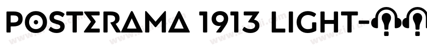 Posterama 1913 Light字体转换